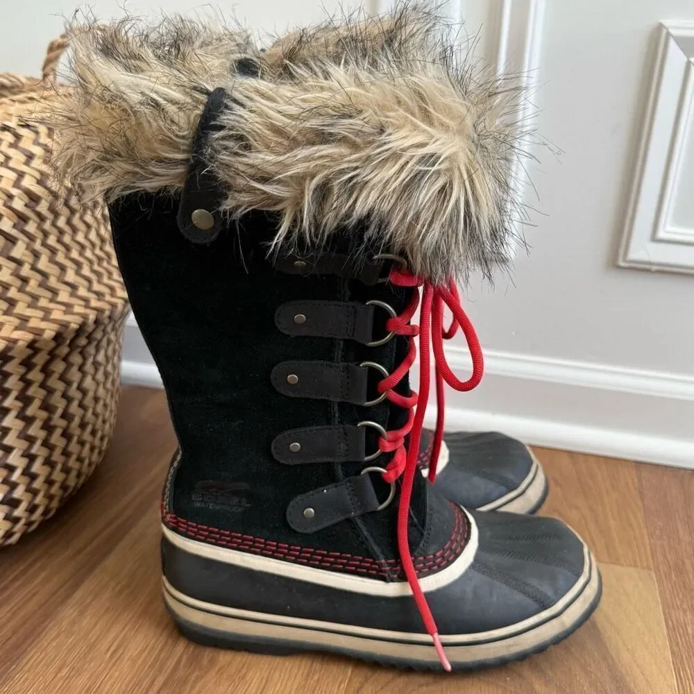 Sorel Joan of Arctic Waterproof Boots NL1540-011 $240 Black 7.5